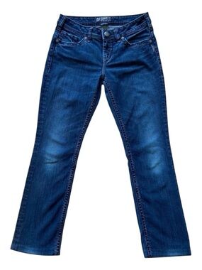 Silver jeans Aiko baby boot style dark blue stretch denim medium-low rise size29